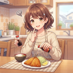 バカ「アジフライうめーwww」ワイ「ほーい(ケチャップ取り上げる)」
