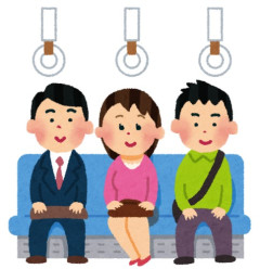 スーツ着てるのに電車で何もしてない人のIQは79以下