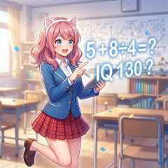 5+8÷4=？ 5秒で解けるとIQ130！