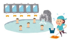 【画像】銭湯の女性従業員「失礼しまーす！！」