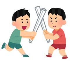 俺が小学二年生だったかな？拾った棒でライトセーバーごっこして歩いてた。狭い路地を歩いてると「ぐちゅ、ぐぐ、ぶぶぶ」っていう嫌な音が聞こえてきて、その音の方を