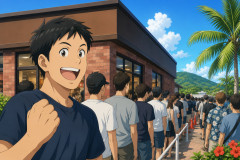石垣島についにすき家初進出　並んでいた男性「毎日通います」