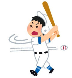 ①ファウル  ②ファウル  ③空振り三振 ←思いついた選手