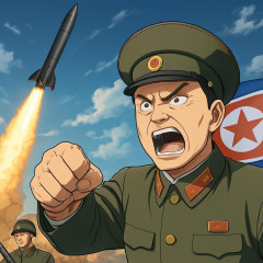北朝鮮 怒りのミサイル発射   |  そのうち本番来るよ。東京に着弾とか