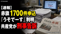 【速報】しんぶん赤旗、短期間に1700件の購読申し込みで嬉し泣き→「うそでーす」虚偽申し込みと判明→ 共産党が刑事告訴「厳重な処罰を求める」