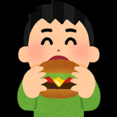 客「ハンバーガー6個とポテトのMを4個」ワイ「店内でお召し上がりですか」