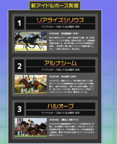 アイドルホースオーディション2026結果