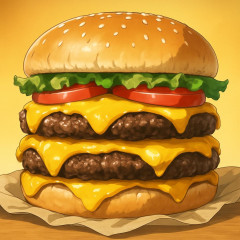 バーガーキング、超大型チーズバーガー発売。総カロリー約1656kcal 単品2490円   |  バーキンはお前らみたいな汚いのが少ないからよく行くわ