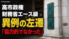 【速報】高市政権、エース級の財務官僚・一松旬氏を左遷「彼は協力的でなかった」財務省の言いなりではないことが判明