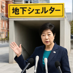 東京駅近くに「地下シェルター」整備を正式表明…小池百合子知事「多くの方が滞在、施設整備の効果高い」   #東京