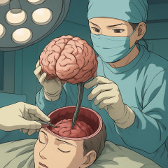 脳の手術で正常な脳を摘出