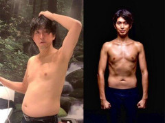 【画像】15kg痩せると多少は見た目変わるな