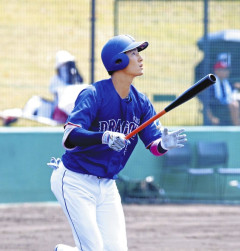 【朗報】中日ドラゴンズ上林誠知、特大今季1号2ラン＆フェン直三塁打！1軍昇格へ