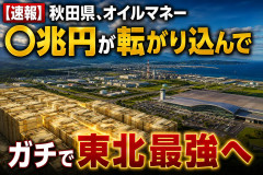 【速報】秋田県、オイルマネー◯兆円が転がり込んでガチで東北最強へ