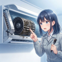 エアコン業者「エアコンスプレー使っても室内に風を送り込んでるファンは汚いままですよ」331.5万バズ