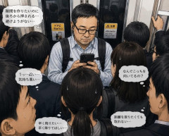 【画像】まんさん、ブチ切れ「電車内でこういうポジのおじ、ガチでイラネ」→
