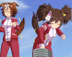 【ウマ娘】イナリワンとバンブーメモリーのお悩み相談コーナー　夏休み編