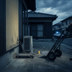 車中泊避難して留守の家からエアコン室外機盗む 警察に「室外機が盗まれた」相談数件