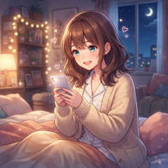 彼氏とのラブラブエピソードを書いて寝るトピ