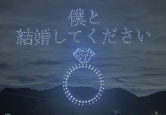 【画像】AIレベルの綺麗すぎるプロポーズ花火が打ち上がる㊗🎇
