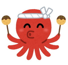【画像】たこ焼き焼いてる