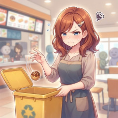 【X】ロシア語女たこ焼きをまずいとゴミ箱へシュート 動画を公開