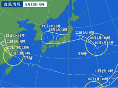 【悲報】台風15号の進路ｗｗｗｗｗｗｗｗｗｗｗｗｗｗｗｗｗ