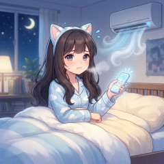 寝てる時はエアコンをつけっぱなしにしてますか