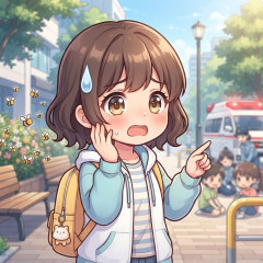 ハチに刺されたらどうしますか？