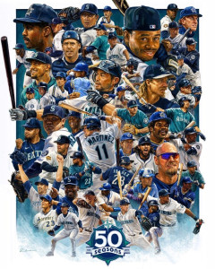 【画像】シアトル・マリナーズ、球団創設50周年を記念して「球団歴代トップ50選手」のイラストを公開ｗｗｗｗｗｗｗｗｗｗｗｗｗｗｗ