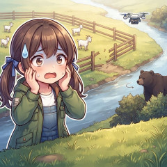 クマが牧場のヤギを襲撃か…牧場主「ヤギがいない」と通報、ドローン調査で近くの川でヤギを捕食する体長約1.8mのクマ確認 北海道八雲町