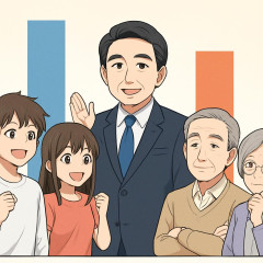 高市内閣支持率 １８〜２９歳では８１．８％ ７０歳以上では４８．１％   |  この婆さんの本質見抜けよ、若者たちよ