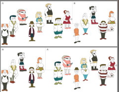 【画像】この「動かすと人数が変わる絵」の理由を言語化出来ない助けて