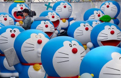 インドネシアに「ドラえもん」１６人　日本アニメの影響浸透