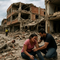 南米コロンビアでM7.4 建物被害、負傷者も   #地震 |  空港での地震発生時の映像
