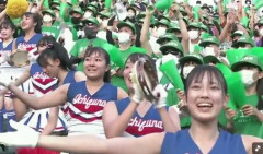 高校野球チアリーダー「かわいい私のダンス見てがんばって！」