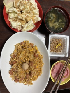 （´;ω;`）晩御飯にチャーハン作ったよ！（※画像あり）