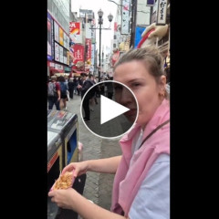 【動画】白人観光客、タコ焼きをゴミ箱に捨てる「日本の食文化はひどい」
