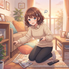 失くしたものを探している人（過去形も可）