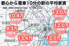 【画像】電車で10分で都心に行ける駅の家賃、高すぎwwww