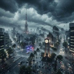 台風15号（990hPa）、東京通過中ｗｗｗｗｗｗ