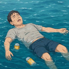 ハイボール缶1.5本を飲んだあと海に入った38歳男性、溺れて死亡
