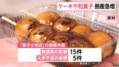 【悲報】ケーキや和菓子店などの倒産が急増し過去最多見込み　原因は物価高や人手不足
