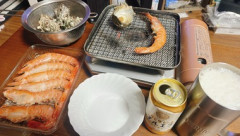エビとサザエ買ったから焼いて食べるね🥺