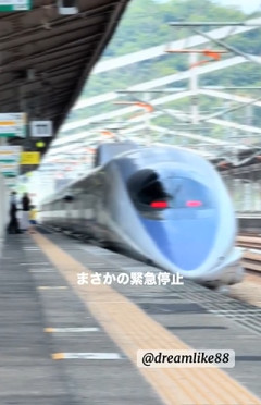 【迷惑行為】新幹線に乗り遅れた親子、発車後の車両を追いかけ緊急停止させる…動画拡散