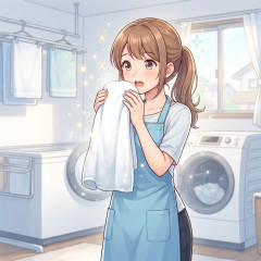 ハンドタオルの生乾き臭を消すには？ （酢&塩不要）