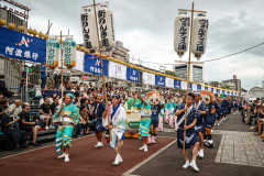 徳島ヴォルティスが今年も徳島市の阿波踊りに登場！選手たちが練習の成果を発揮