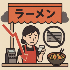 重い手数料、キャッシュレス撤退したラーメン屋 やめられない業界も   |  ラーメン屋って激務で続いても数年じゃん