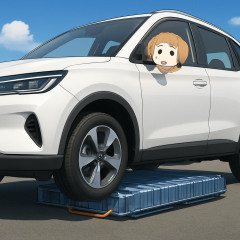 リチウムバッテリーが車体下部に、大丈夫なん？(´･ω･`)   #🇨🇳BYDラッコ
