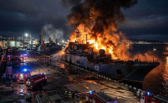 ウクライナ軍、黒海のノヴォロシースク海軍基地を大規模攻撃…ロシア海軍艦艇4隻が損傷か！